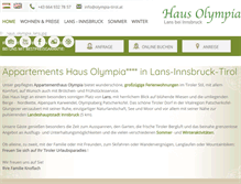 Tablet Screenshot of olympia-tirol.at